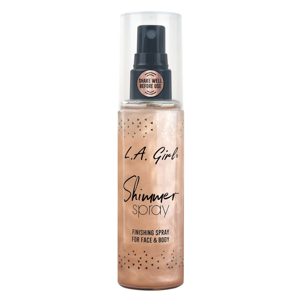 LA Girl Shimmer Spray setting spray – shade Rose Gold